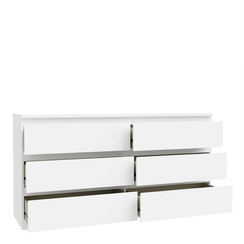 Edmore 6 Drawer Wide Chest in White – image 4