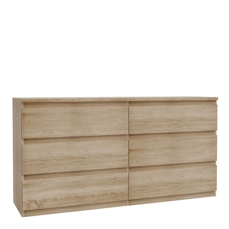 Edmore 6 Drawer Wide Chest in Sonoma Oak – image 1