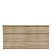 Edmore 6 Drawer Wide Chest in Sonoma Oak – image 2
