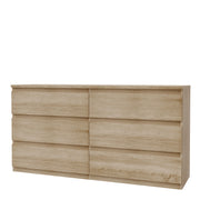 Edmore 6 Drawer Wide Chest in Sonoma Oak – image 3