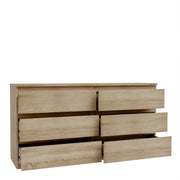 Edmore 6 Drawer Wide Chest in Sonoma Oak – image 4