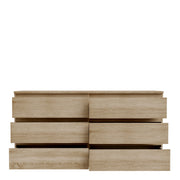 Edmore 6 Drawer Wide Chest in Sonoma Oak – image 5