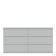 Edmore 6 Drawer Wide Chest in Light Grey – image 2