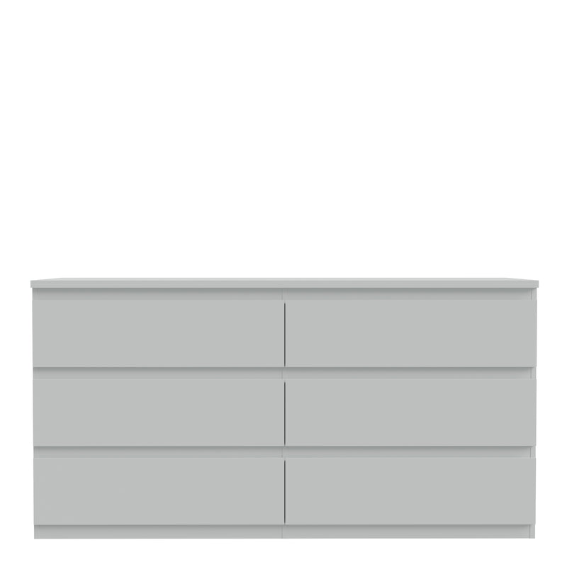 Edmore 6 Drawer Wide Chest in Light Grey – image 2