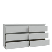 Edmore 6 Drawer Wide Chest in Light Grey – image 4