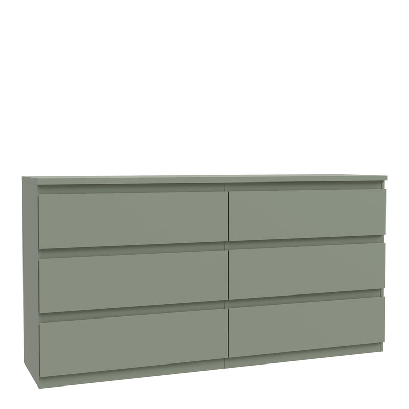 Edmore 6 Drawer Wide Chest in Sage Green – image 1