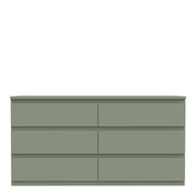 Edmore 6 Drawer Wide Chest in Sage Green – image 2