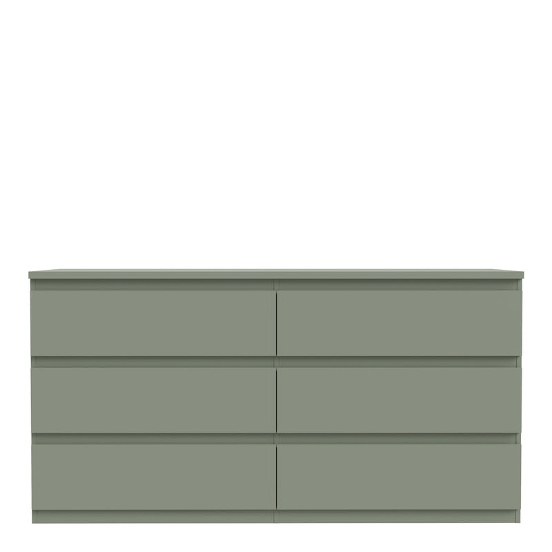Edmore 6 Drawer Wide Chest in Sage Green – image 2