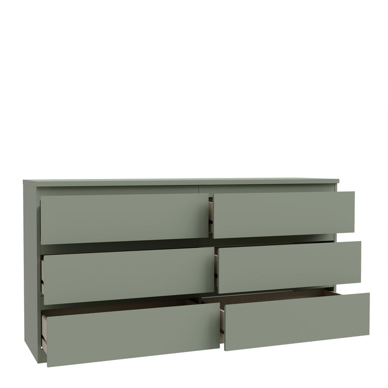 Edmore 6 Drawer Wide Chest in Sage Green – image 4