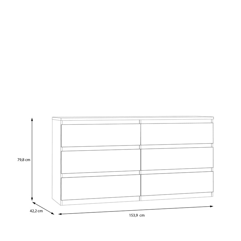 Edmore 6 Drawer Wide Chest in Sage Green – image 9
