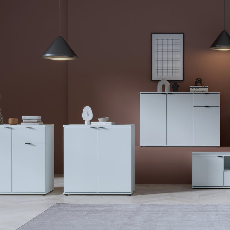 Ganymede 2 Door Cupboard in Light Grey – image 7