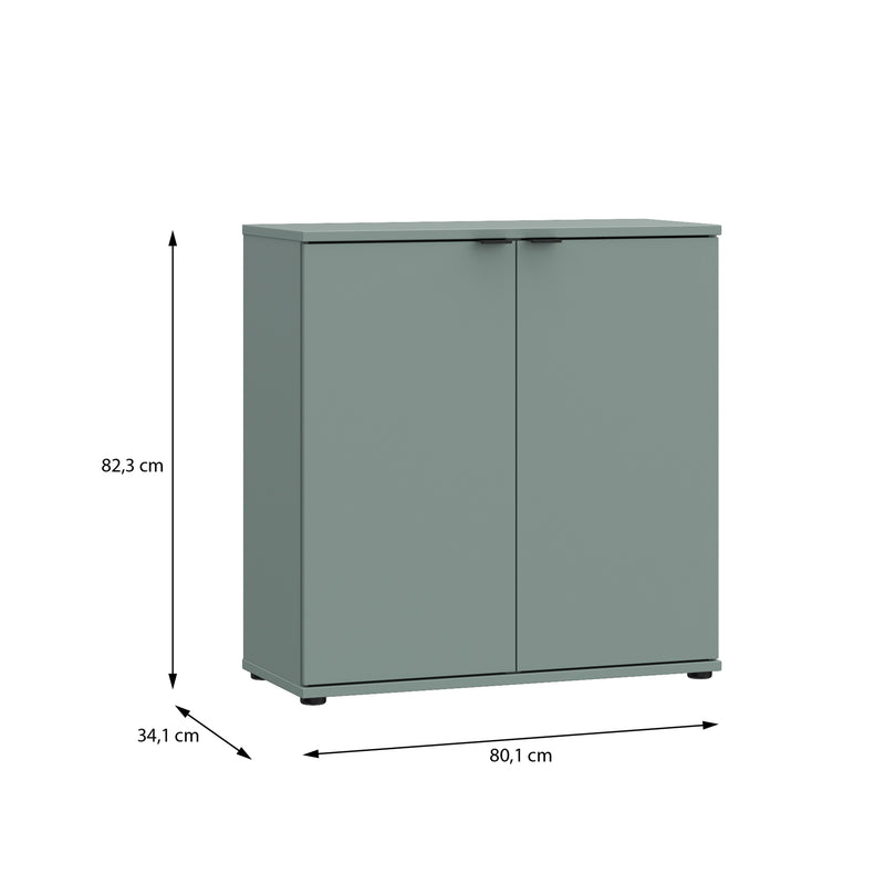 Ganymede 2 Door Cupboard in Sage Green – image 10