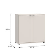 Ganymede 2 Door Cupboard in Sand – image 10
