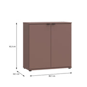 Ganymede 2 Door Cupboard in Terracotta – image 10