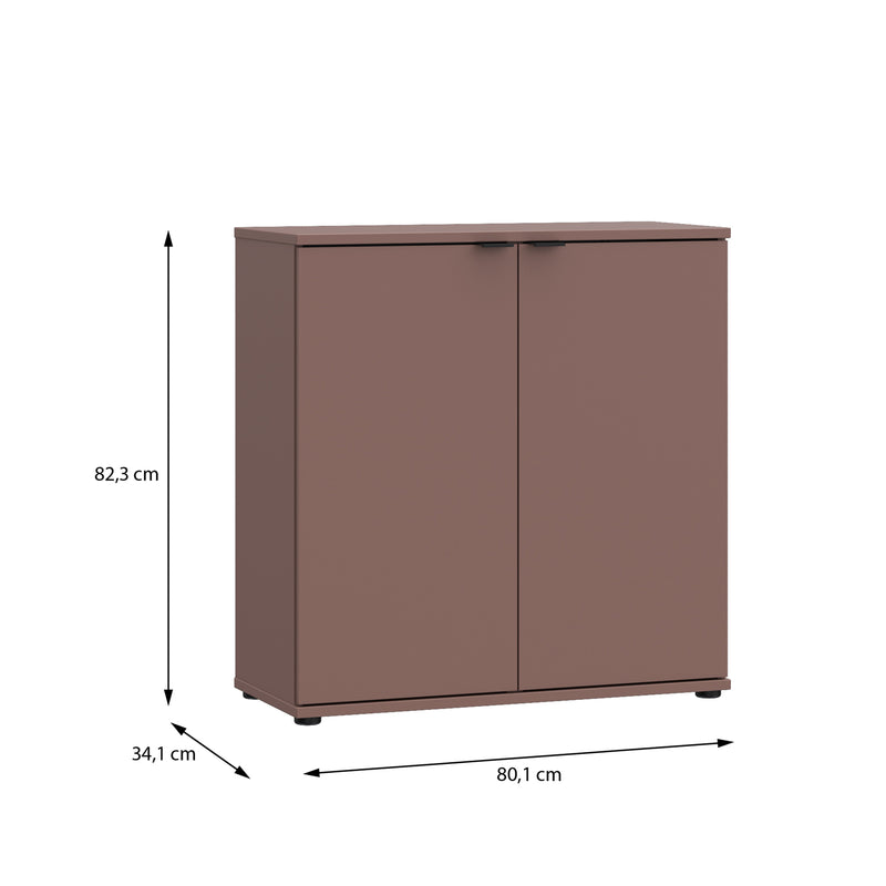 Ganymede 2 Door Cupboard in Terracotta – image 10