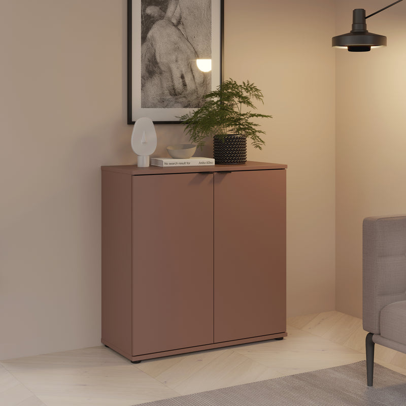 Ganymede 2 Door Cupboard in Terracotta – image 6