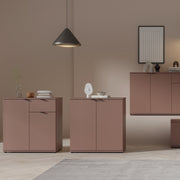 Ganymede 2 Door Cupboard in Terracotta – image 7