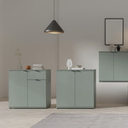 Ganymede 2 Door Cupboard with Drawer in Sage Green – image 6