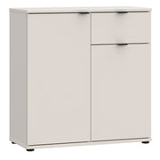 Ganymede 2 Door Cupboard with Drawer in Sand – image 1