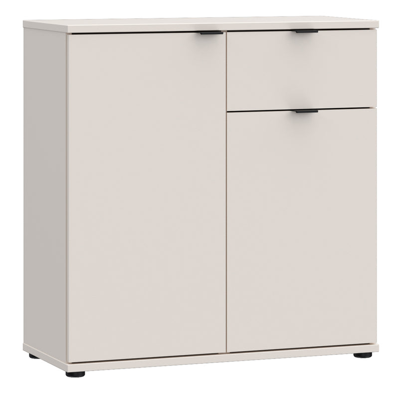 Ganymede 2 Door Cupboard with Drawer in Sand – image 1