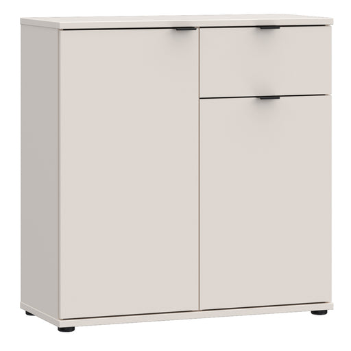 Ganymede 2 Door Cupboard with Drawer in Sand – image 1