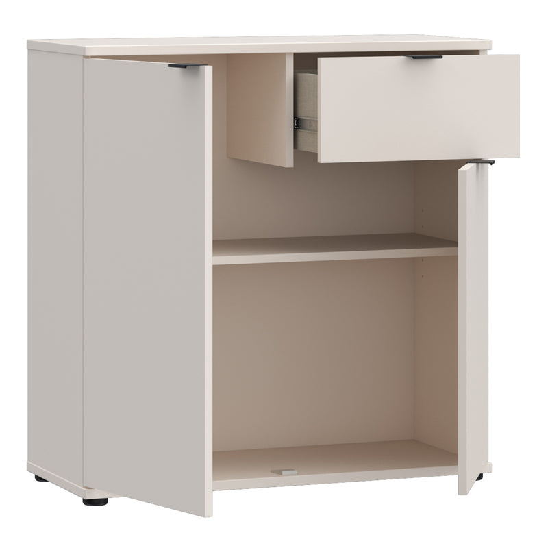 Ganymede 2 Door Cupboard with Drawer in Sand – image 3