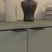 Ganymede Wide 3 Door Cupboard with Drawer in Sage Green – image 8