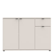 Ganymede Wide 3 Door Cupboard with Drawer in Sand – image 2