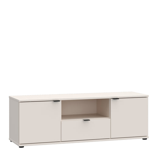Ganymede TV Unit with Open Shelf, Drawer & 2 Doors in Sand – image 1