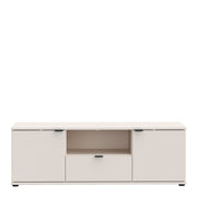 Ganymede TV Unit with Open Shelf, Drawer & 2 Doors in Sand – image 2