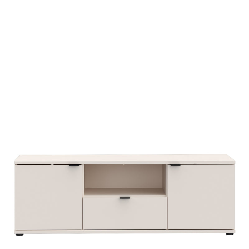 Ganymede TV Unit with Open Shelf, Drawer & 2 Doors in Sand – image 2