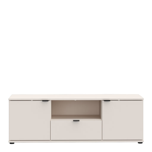 Ganymede TV Unit with Open Shelf, Drawer & 2 Doors in Sand – image 2