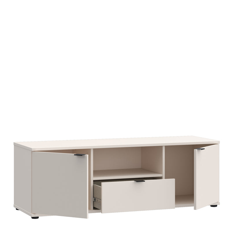 Ganymede TV Unit with Open Shelf, Drawer & 2 Doors in Sand – image 3