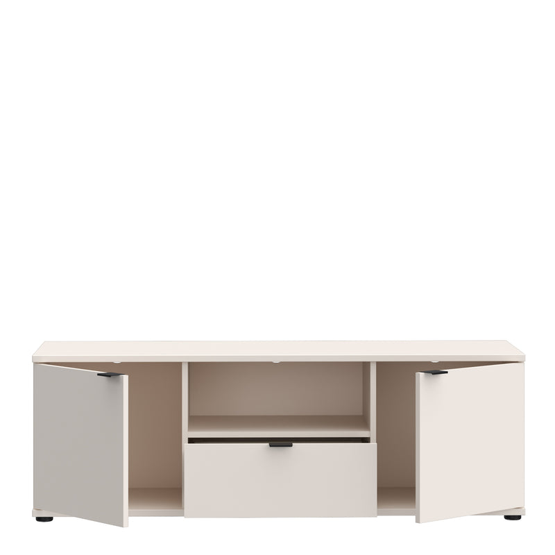 Ganymede TV Unit with Open Shelf, Drawer & 2 Doors in Sand – image 4