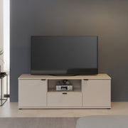 Ganymede TV Unit with Open Shelf, Drawer & 2 Doors in Sand – image 5