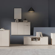 Ganymede TV Unit with Open Shelf, Drawer & 2 Doors in Sand – image 6