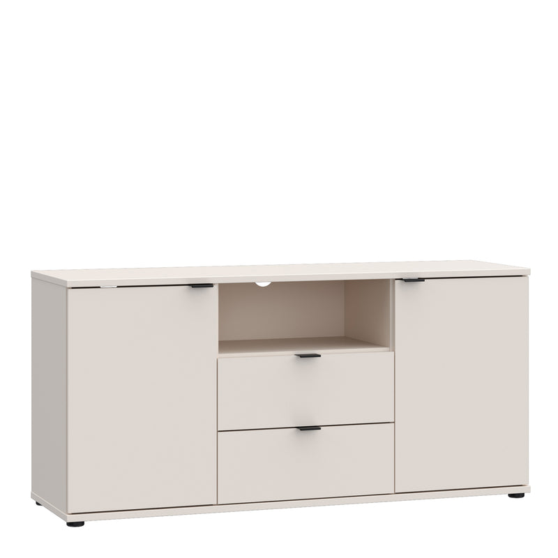 Ganymede TV Unit with Open Shelf, 2 Drawers & 2 Doors in Sand – image 1