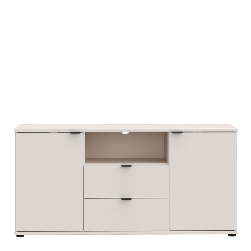 Ganymede TV Unit with Open Shelf, 2 Drawers & 2 Doors in Sand – image 2