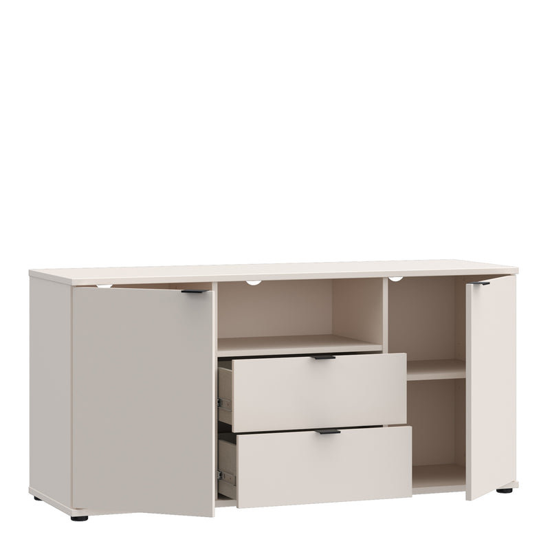 Ganymede TV Unit with Open Shelf, 2 Drawers & 2 Doors in Sand – image 3