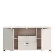 Ganymede TV Unit with Open Shelf, 2 Drawers & 2 Doors in Sand – image 4