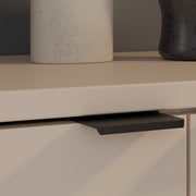 Ganymede Wide TV Unit with Open Shelving, 2 Drawers & 2 Doors in Sand – image 10