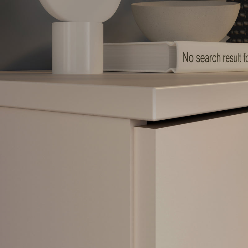 Ganymede Wide TV Unit with Open Shelving, 2 Drawers & 2 Doors in Sand – image 9