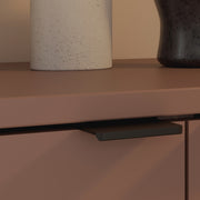 Ganymede Wide TV Unit with Open Shelving, 2 Drawers & 2 Doors in Terracotta – image 9