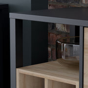 High Rock 3 Drawer Display Chest in Matt Black/Riviera Oak – image 7