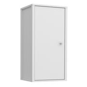 Ipsarion Hanging Cupboard with 1 Door & Silver Handle in White – image 1