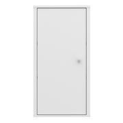 Ipsarion Hanging Cupboard with 1 Door & Silver Handle in White – image 2