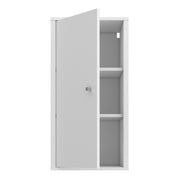 Ipsarion Hanging Cupboard with 1 Door & Silver Handle in White – image 4