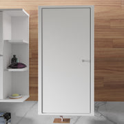 Ipsarion Hanging Cupboard with 1 Door & Silver Handle in White – image 5