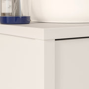 Ipsarion Hanging Cupboard with 1 Door & Silver Handle in White – image 7