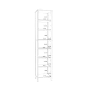 Ipsarion High Cupboard with 2 Doors & Silver Handles in White – image 11